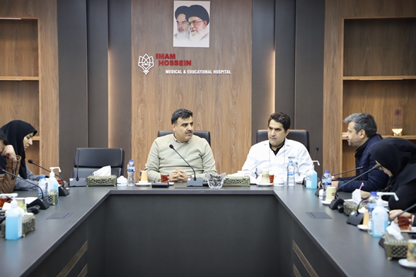 بازدید معاون درمان دانشگاه علوم پزشکی شهید بهشتی از بخش‌های کلیدی بیمارستان‌  امام حسین (ع) 