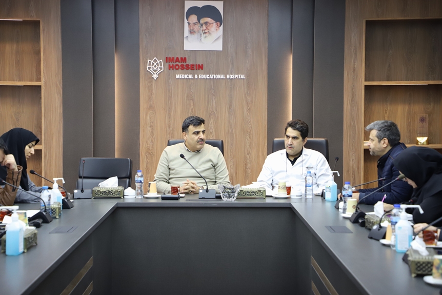 بازدید معاون درمان دانشگاه علوم پزشکی شهید بهشتی از بخش‌های کلیدی بیمارستان‌  امام حسین (ع) 